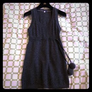 Aritzia Talula Sleeveless Sweater Vest Tunic Top PomPom xxs Gray